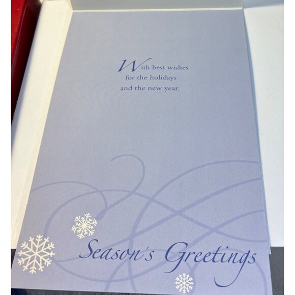 Holiday Greeting Cards Set of 18 Deer Scene Glittery By American Greetings - Picture 4 of 7